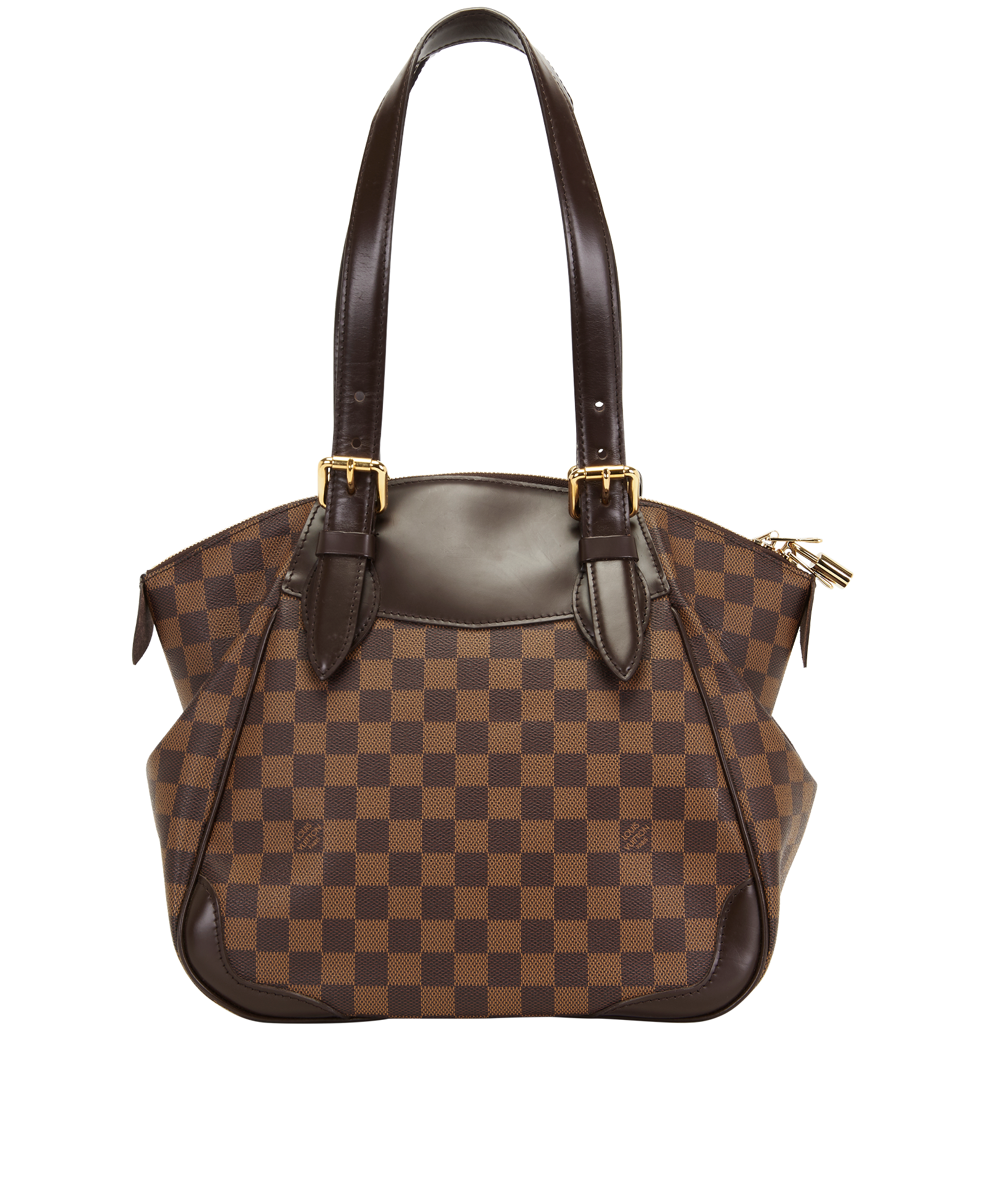 Verona MM Tote, &pound;695, Handbags, Brown, Canvas, Back view